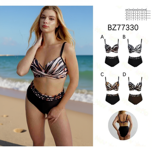 Maillot de bain une pièce grande taille HDJ, effet ventre plat, tenue de plage conservatrice, monokini sexy BZ77330 - Product Image 3