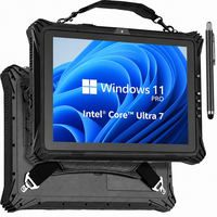 Tableta Robusta Intel Core Ultra 5/7 de 10./12.2 Pulgadas, PC Industrial con Windows, Escáner de Código de Barras 2D, Resistente al Agua IP65, 4G, GPS, RJ45, RS232