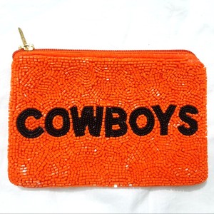Gameday Beaded Coin Purse Handmade Personalized Sports Theme Rectangular Shape Cotton <b>Foundation</b> Fashion Party Use Purse - Product Image 5