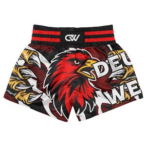 รับผลิตเสื้อผ้าชกมวย MMA มวยไทย แบบสั่งทำพิเศษ พิมพ์ลายโลโก้เต็มตัว คุณภาพสูง ยืดหยุ่น แห้งเร็ว ระบายอากาศได้ดี - Product Image 3