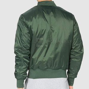 Chaquetas bomber de cuello alto con nuevo diseño para hombre, mangas largas, cremallera completa, chaquetas bomber para hombre - Product Image 4