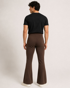 Leggings acampanados personalizados para hombre, ropa de gimnasio, pantalones acampanados ecológicos, leggings de compresión de cintura alta, leggings para entrenamiento en el gimnasio para hombre - Product Image 2