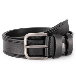 Cinturón Clásico de Cuero Genuino para Hombre con Hebilla de Pin, Cinturón Duradero Casual y Formal para Hombre - Product Image 4