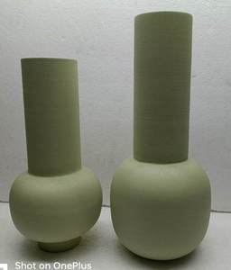 Vase de table nordique moderne fait main en fer brillant, style INS, blanc uni, pour arrangement floral et décoration intérieure - Product Image 3