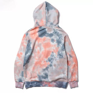 wholesale custom <b>tie</b> dye hoodie abstract pattern pullover <b>men</b> acid wash hoodie blank <b>pink</b> grey <b>tie</b> dye hoodie manufacturer - Product Image 3