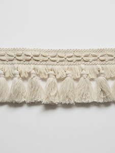 Frange en dentelle de coton faite à la main de style bohème pour rideaux, décoration d'intérieur et couture - Product Image 2