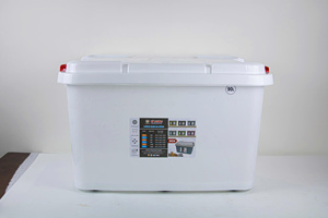 High-quality PP Plastic Storage Bins Tight-fitting Lids Reinforced <b>Corners</b> 90L Capacity Modern Design for Clothing Bathroom Food - Product Image 6