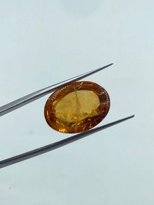 พลอยซิทรินสีเหลืองทองธรรมชาติ รูปไข่ น้ำหนัก 15.00 กะรัต ขนาด 14x18.80 มม. สำหรับทำเครื่องประดับ R.K. GEMS & JEWELLERY - Product Image 6