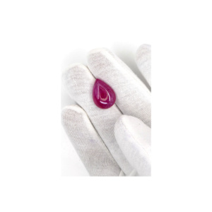 Rubíes cabujón naturales de Bangkok en forma de pera, 17.12 quilates, gema de rubí suelta para la fabricación de joyas, lista para usar - Product Image 3