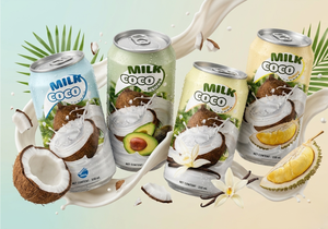 Leche de Coco 100% Vegetal Premium OEM/ODM, Lata Esterilizada de 330 ml, Venta al por Mayor, Bebida Vegana Original Sin Lácteos de Alta Calidad - Product Image 1
