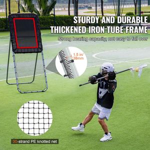 Rete di Rimbalzo Pieghevole 3x8 Piedi per Attrezzatura Sportiva da Giardino, per Lacrosse, Pallavolo, Baseball, Softball - Product Image 2