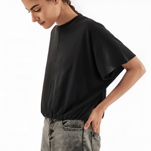 T-shirts courts tendance 100 % coton avec options de logo personnalisé, parfaits pour le branding et les collections de boutiques - Product Image 2