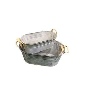 Macetero Galvanizado Estilo Francés Vintage Más Vendido, Personalizable en Tamaño, Forma y Color, para Uso en Jardinería - Product Image 2