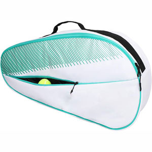 Athletic Tennis <b>Backpack</b> for Training and Matches Sleek <b>Black</b> Design with Teal Accents and Multiple Gear Pockets - Product Image 6