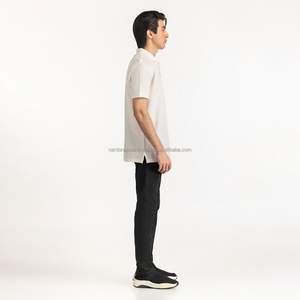 Nardon Apparel, informal para hombre, para Polos, camisas de golf de punto de manga corta con cuello a rayas, rendimiento que absorbe la humedad - Product Image 1