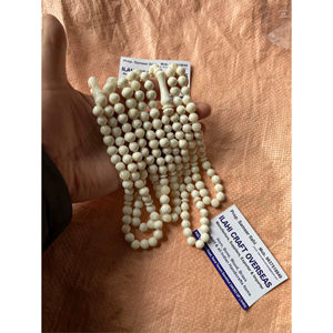 Tasbih Misbaha de 33 cuentas, pulido, rústico, islámico moderno, ecológico, religioso, hecho de hueso de búfalo. - Product Image 1