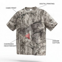 T-shirt en tissu confortable fabriqué au Pakistan, design unique, t-shirt de chasse pour hommes, été, faible MOQ, t-shirt de chasse