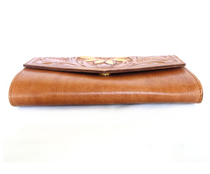 Hand Crafted Leather Hand <b>Bag</b> for Women Floral Embroidered Leather <b>Clutch</b> in Whole sale Price - Product Image 4