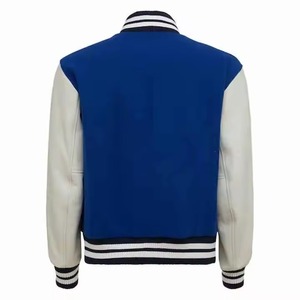 High Quality <b>Men's</b> Letterman Varsity <b>Jacket</b> Wool Body Stand Collar Waterproof Embroidery Winter Wear <b>Smart</b> Style Reversible - Product Image 2
