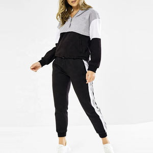 High Quality Puff Printing Elegant Tracksuit for Women USA Size Pullover Tracksuit flare sweatpants full zip up hoodie tracksuit - Product Image 1