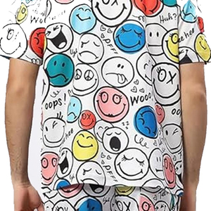 Conjunto de Camiseta y Pantalones Cortos para Hombre, 100% Algodón, Color Personalizado, Estilo Único, Camiseta y Pantalones Cortos con Estampado - Product Image 6