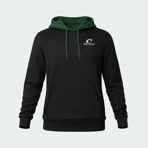 Sweat à capuche unisexe surdimensionné de haute qualité pour l'hiver, léger, en polaire respirant, séchage rapide, teinture unie, polyester/coton, prix de gros - Product Image 6