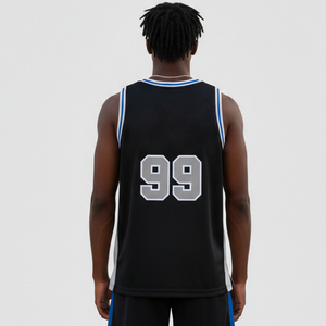 ชุดบาสเก็ตบอล OEM คุณภาพสูง ระบายอากาศได้ดี ป้องกันแบคทีเรีย ปี 2026 แบบพิมพ์ลายซับลิเมชั่น เสื้อแขนกุด สำหรับผู้ชาย แบบสั่งทำ - Product Image 2