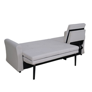 Canapé convertible moderne trois places avec cadre métallique et revêtement, multifonctionnel, pour salon, grand format, pour adultes, idéal pour la détente - Vente en gros - Product Image 4