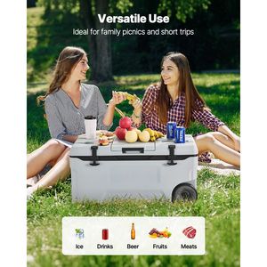 Frigo portatile con ruote da 25L in LLDPE resistente, con materiale rigido isolante e portabicchieri - Product Image 6