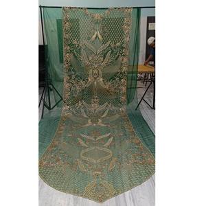 Tela Elegante de Satén de Seda Somalí Dirac con Bordado de Cuentas, Color Vibrante, Vestido para Ocasiones Especiales, Venta al Por Mayor - Product Image 2