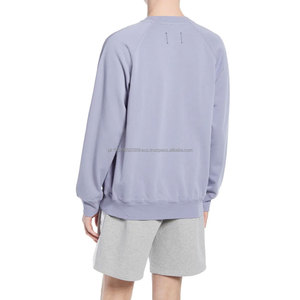 Usine directe hommes coton polaire sweat confortable col rond pour l'hiver Street Wear couleur unie Style décontracté - Product Image 2