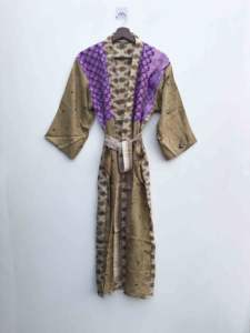 El Mejor Kimono de Seda Vintage Hecho a Mano para Mujer, Estilo Patchwork Boho, Ropa de Salón y Playa, Precio al por Mayor - Product Image 2