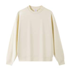 Sweat-shirt léger pour homme 100% coton, tendance, uni, col rond, respirant pour l'hiver - Product Image 4