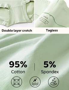 Culotte taille haute confortable pour femme grande taille, avec boutons, en tissu extensible doux, respirant, taille sécurisée, couvrance intégrale - Product Image 4