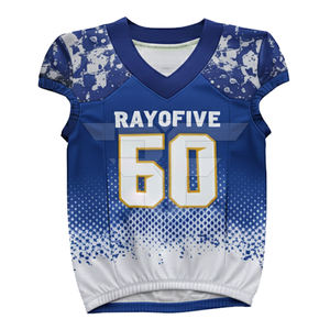 เสื้อฟุตบอลโลโก้ด้านหน้า ชุดทีมฟุตบอลแบบกำหนดเอง ผ้าตาข่าย แขนสั้น ระบายอากาศได้ดี ไซส์ใหญ่พิเศษ ออกแบบเองได้ เสื้อฟุตบอลสำหรับผู้ใหญ่ - Product Image 3