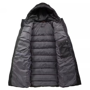 Men's 2022 <b>Winter</b> Parka <b>Coat</b> Standard <b>Thickness</b> Hooded Waterproof Eco-Friendly Breathable Plus Size Casual Overcoat - Product Image 6
