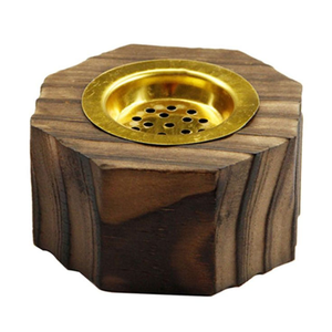 Handcrafted Classic Wooden Incense Holder with Traditional Geometric Carving for Home, Temple, Sacred Traditional Candle <b>Jars</b> - Product Image 5