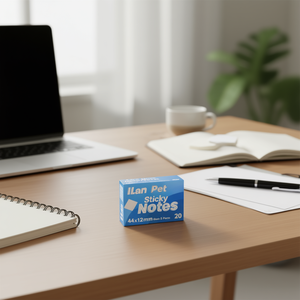 Ilan Pet Sticky Notes 44x12mm Rettangolare bianco 20 fogli 5 pezzi - Product Image 1