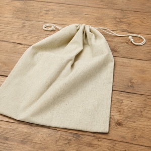 Sac à pain en lin et coton 100% |   Sac à pain avec cordon de serrage - Product Image 4
