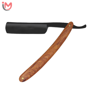 Straight Edge Barber Razor Stainless Steel Blade Blue Plastic Handle Manual Shaver for <b>Men</b> Barber Shop Use OEM - Product Image 4