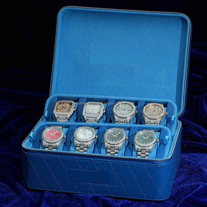 นาฬิกาควอทซ์สปอร์ตสำหรับผู้ชายที่ดูหรูหราพร้อมสายหนังสีดำประดับเพชรสายสแตนเลสสไตล์โบราณ - Product Image 5