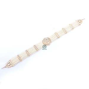 Kavya Polki Designer Mathapatti in Brass for Casual Wear - Product Image 4