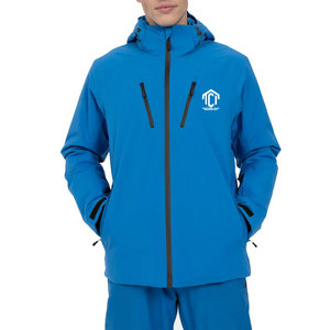 Chaqueta de Esquí Clásica de Invierno con Capucha, Tejido Transpirable de Nailon/Poliéster, Logotipo Frontal para Mayor Comodidad en Clima Frío - Product Image 1