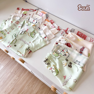 Conjunto de Pijama de Manga Larga con Dibujos Animados para Niñas SeunKids, Ropa de Dormir Suave y Transpirable Hecha en Vietnam - Product Image 5