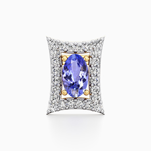 Pendientes de Lujo con Zafiro Azul Ovalado y Detalles de Diamantes, Oro de 10K, 14K, 18K, Plata 925, 935, Chapados en Rodio, para Bodas, Mujeres - Product Image 4