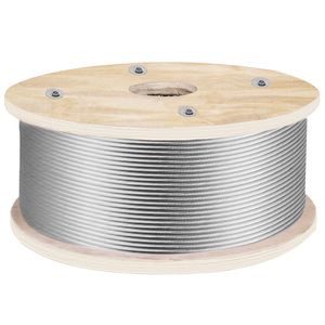Cavo in Acciaio Inossidabile 316, Lunghezza 500ft, Diametro 3/16 Pollici, 1x19 Fili, per Ringhiere e Coperture - Product Image 1