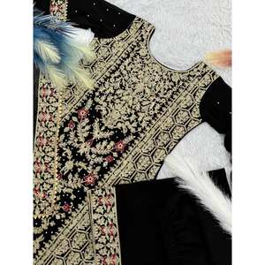 Beau haut-bas et ensemble Dupatta fantaisie pour femmes pour les fêtes - Product Image 6