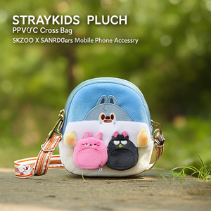 กระเป๋าสะพายข้าง PVC ลายตัวละคร STRAYKIDS PLUSH SKZOO X SANRIO อุปกรณ์เสริมโทรศัพท์มือถือ - Product Image 2