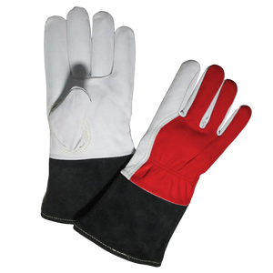 Guantes de Soldadura TIG de Seguridad Industrial, Cuero de Vaca de Grano Partido, Resistentes a la Abrasión, Resistentes al Calor, con Puño de Seguridad - Product Image 5
