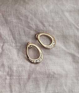 Flush Set Round Lab Grown Diamond <b>Earring</b> 14K 18K Solid Gold Everyday Wear Elegant Ear Statement Bridal Wedding <b>Earring</b> Factory - Product Image 3